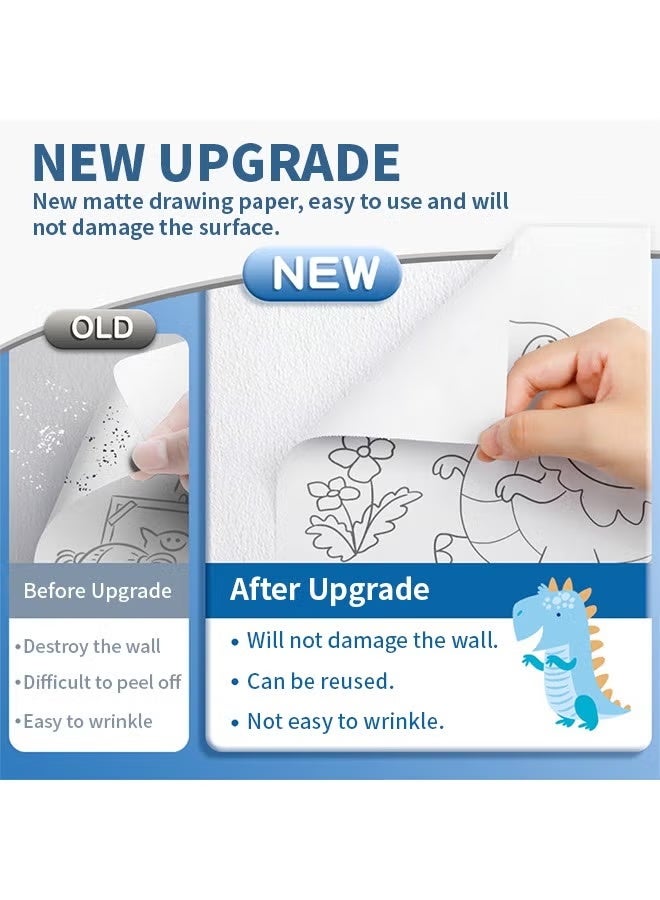 Betaoby Kids Drawing Roll with Princess Pattern Coloring Drawing Paper for DIY Painting Color Filling - Image 4